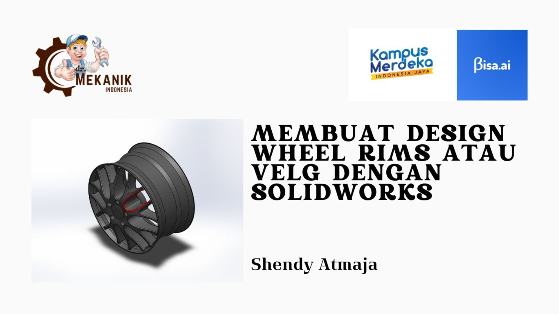 Membuat Design Velg mobil dengan solidworks