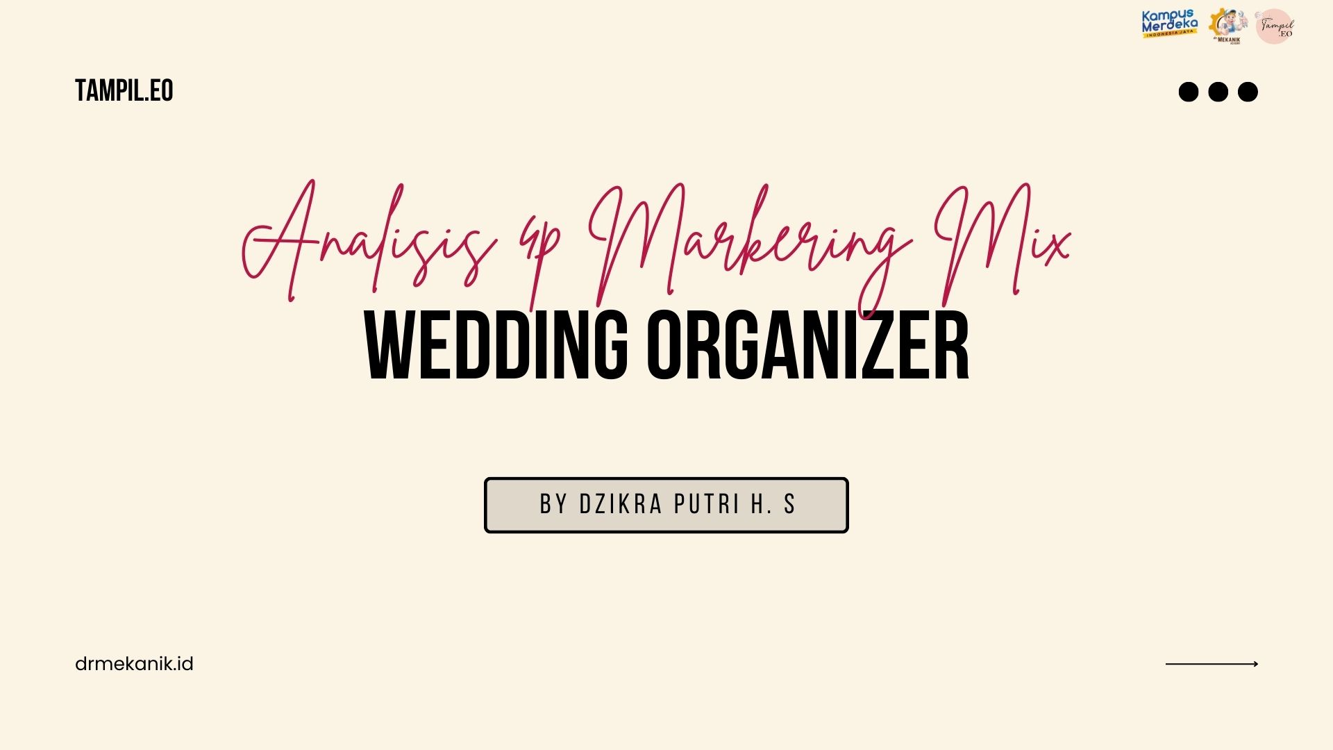 Strategi 4P Marketing Mix dalam Tampil.EO