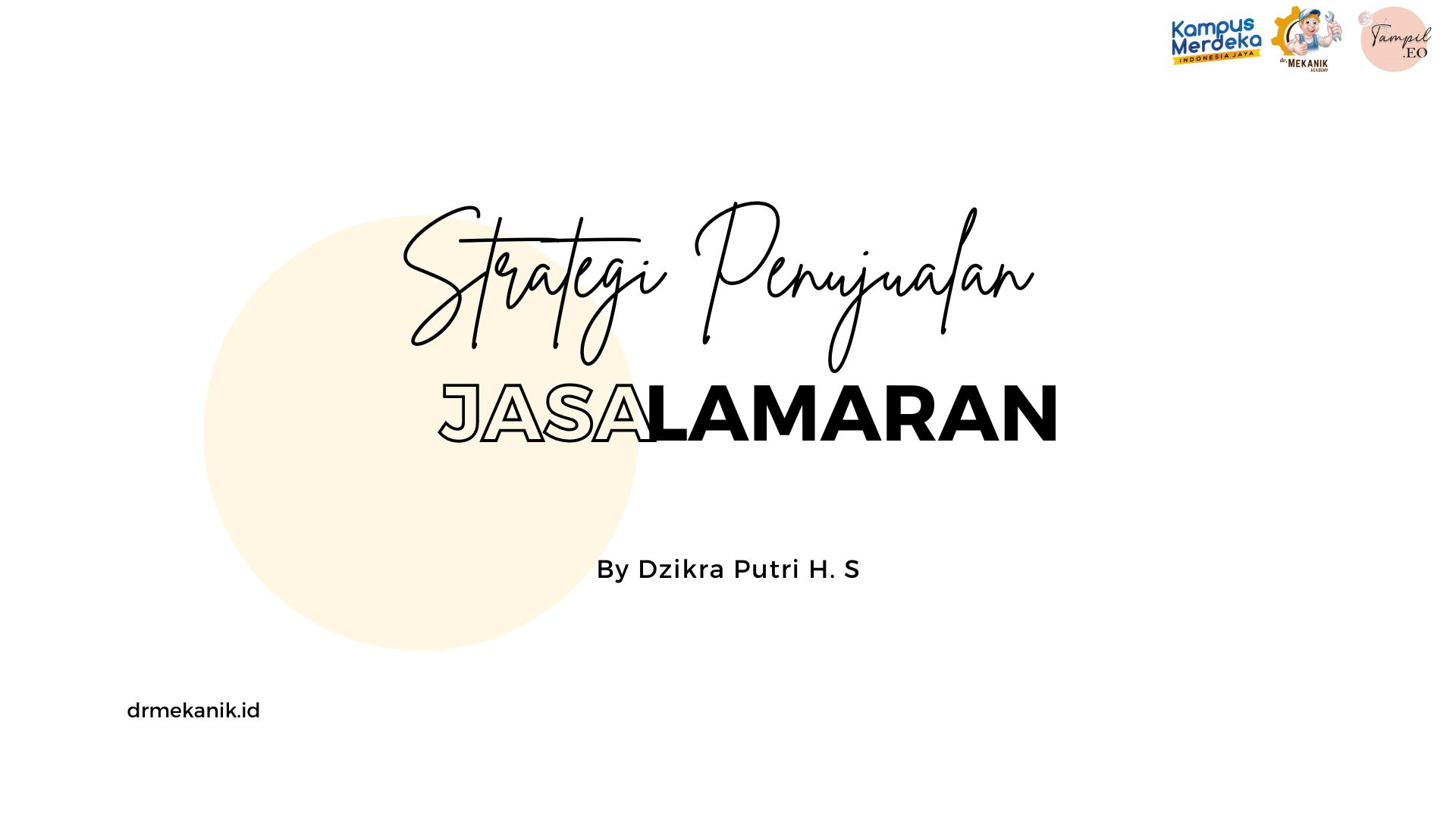 Strategi Penjualan Jasa Lamaran