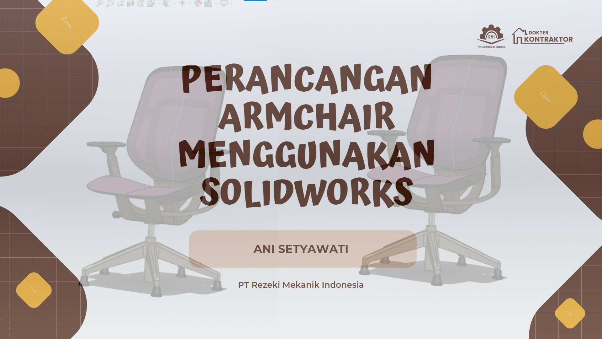 Perancangan Armchair Menggunakan Solidworks
