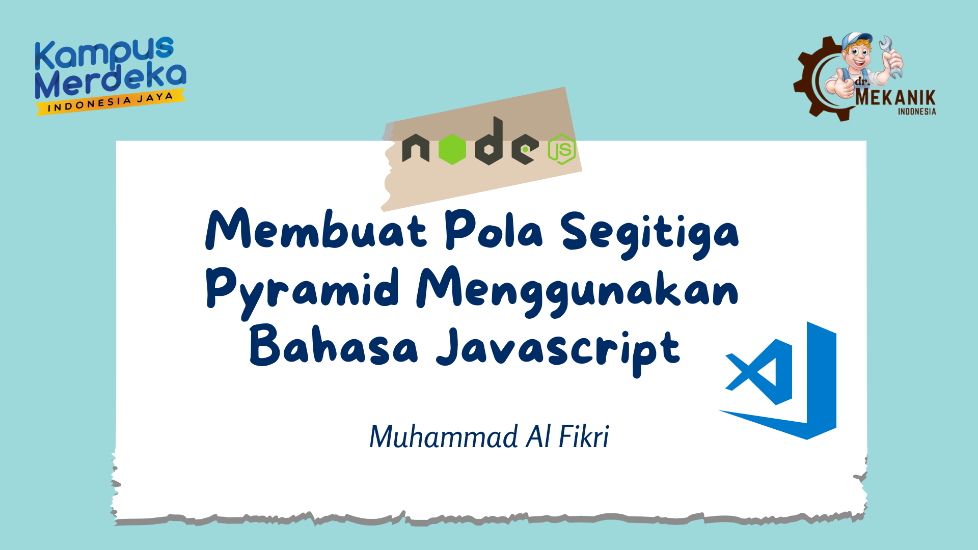 Javascript NodeJS: Fungsi Pola Segitiga Pyramid