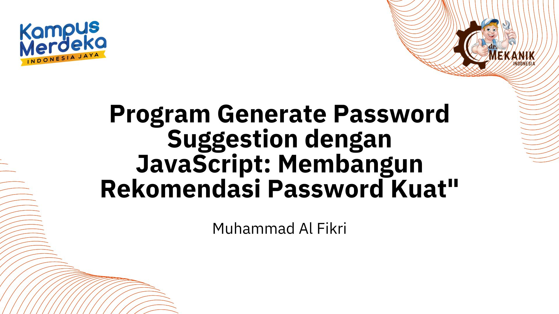 Generate Password Suggestion dengan JavaScript