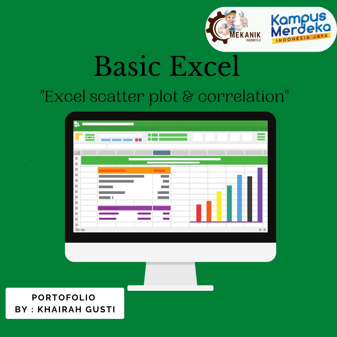 Baic Excel tentang excel scatter dan correlation