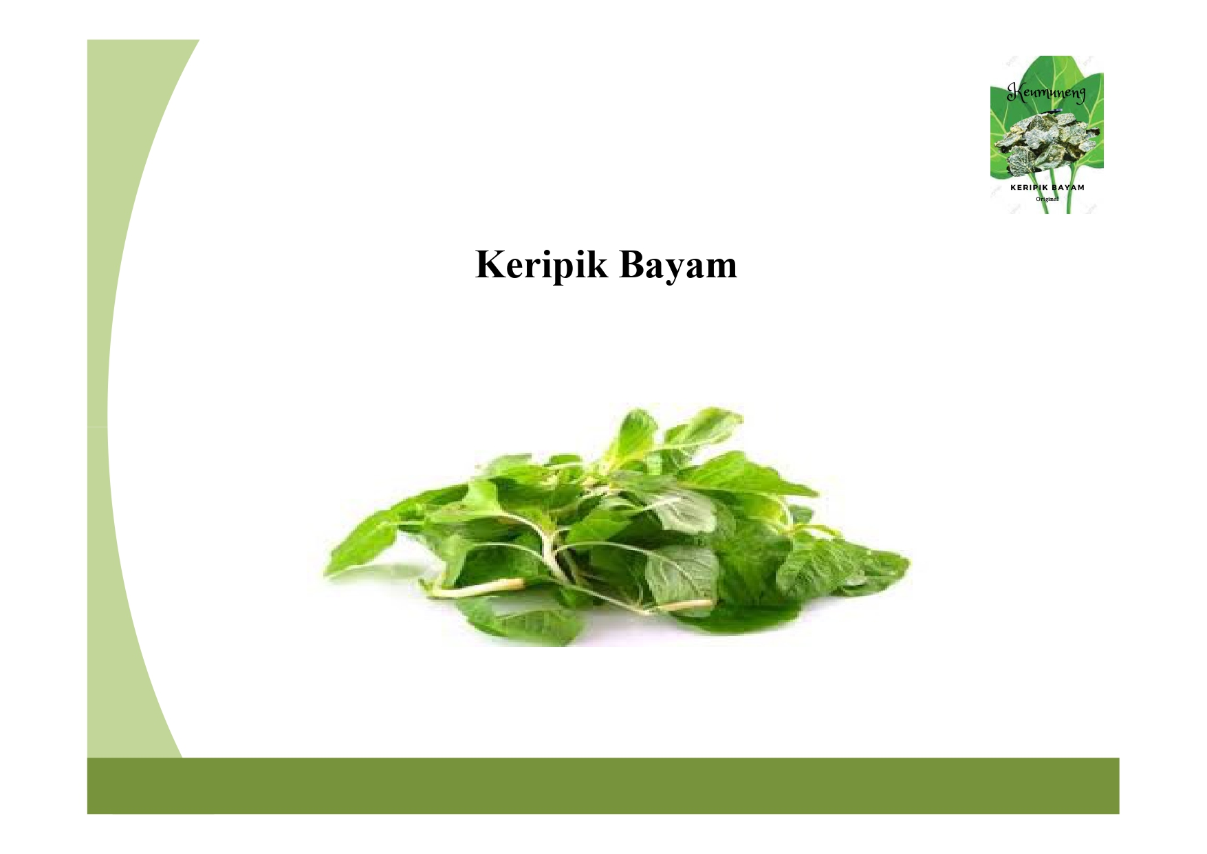 Keripik Bayam