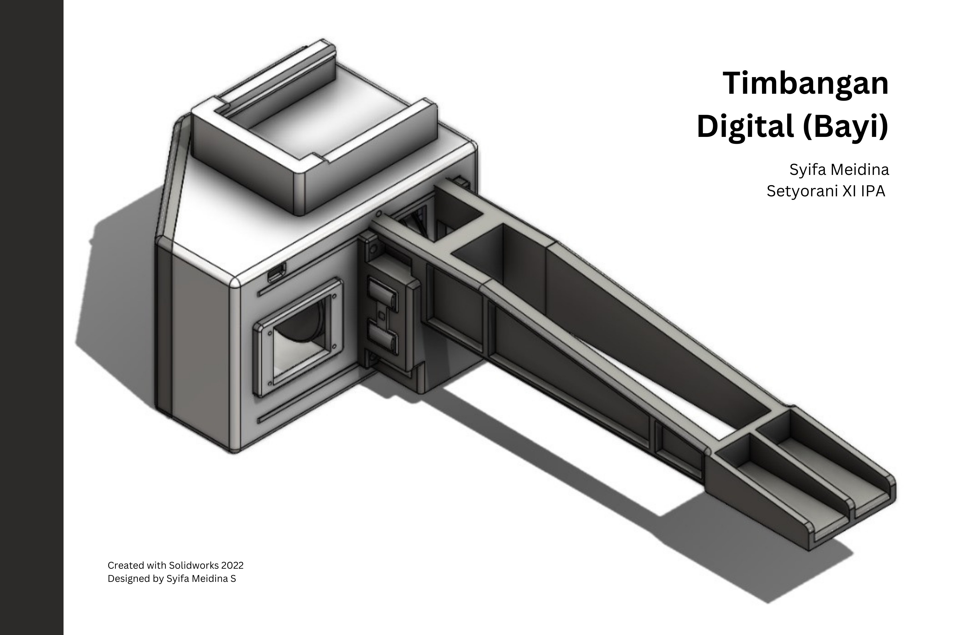 Desain Timbangan Bayi Digital 