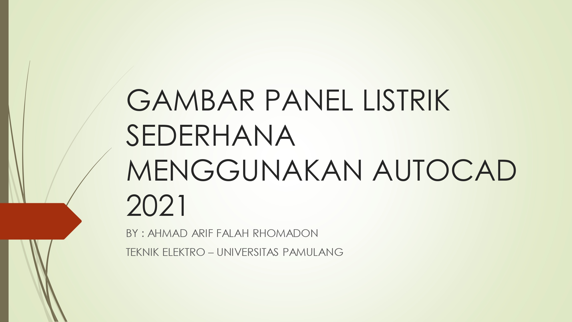Desain Panel Kontrol Listrik Sederhana