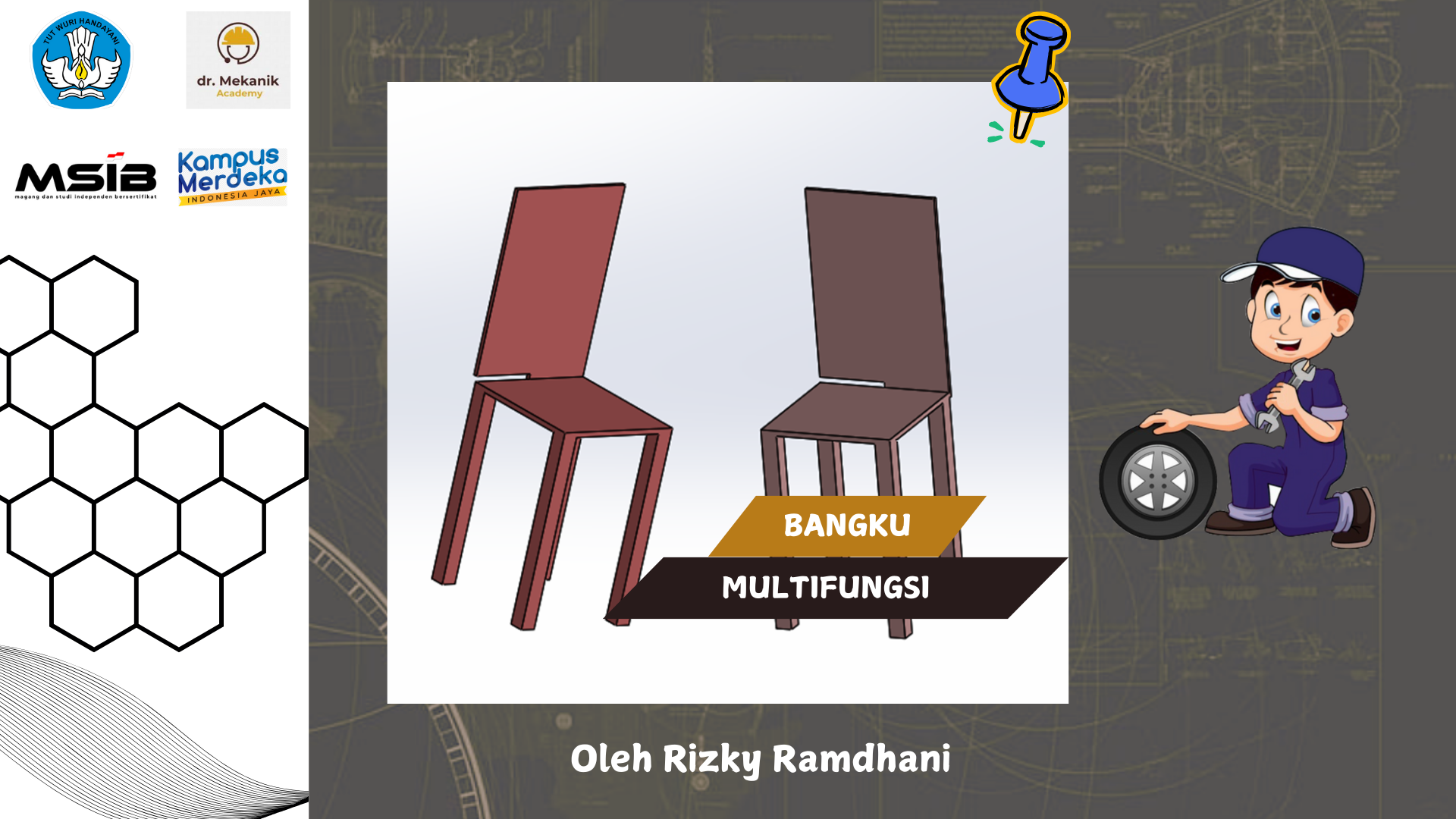 Design Sederhana Bangku Multifungsi 