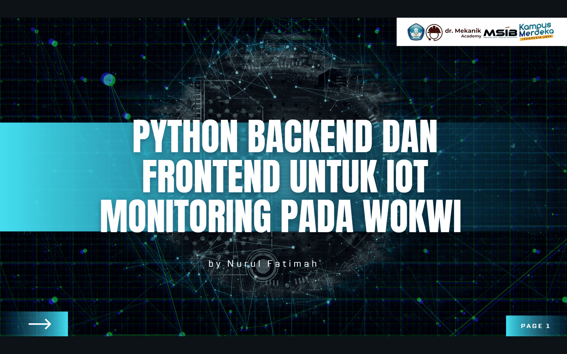 Python Backend dan Frontend untuk IoT Monitoring