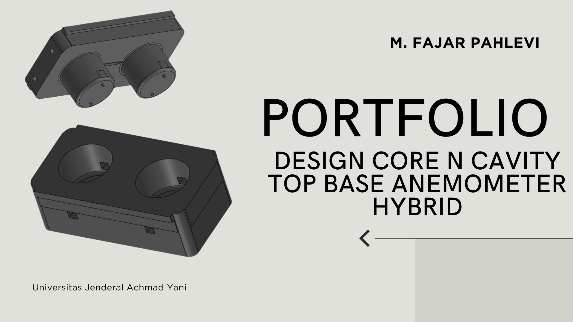 DESIGN CORE N CAVITY TOP BASE ANEMOMETER HYBRID