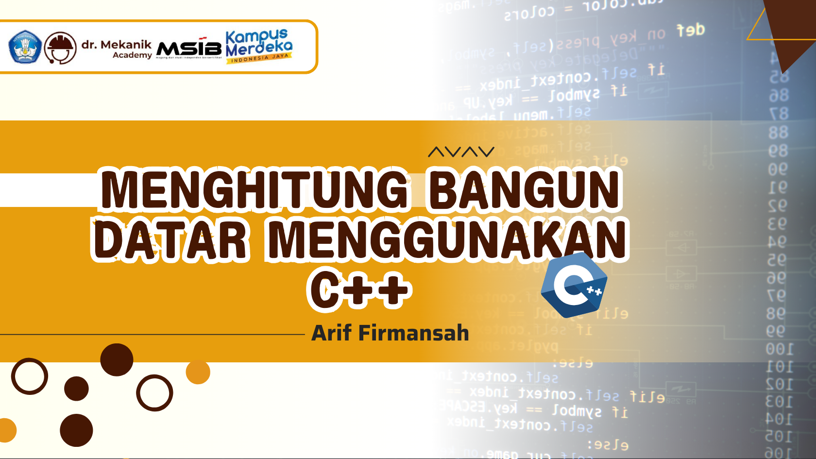 Menghitung bangun datar menggunakan C++