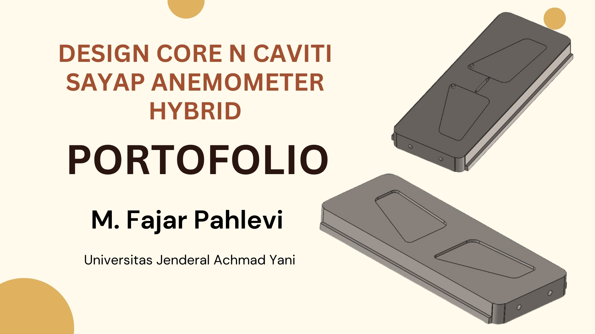 DESIGN CORE N CAVITY SAYAP ANEMOMETER HYBRID