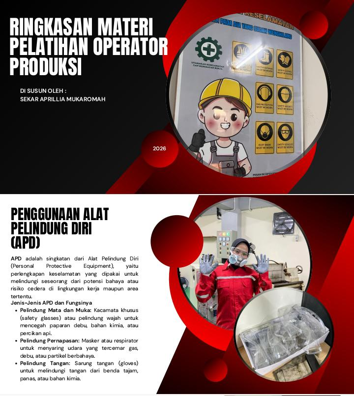 K3 dan Pelatihan Operator Produksi 